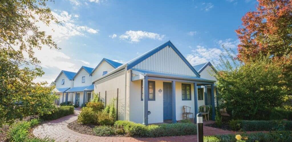 The external view of The Haus Studio in Hahndorf